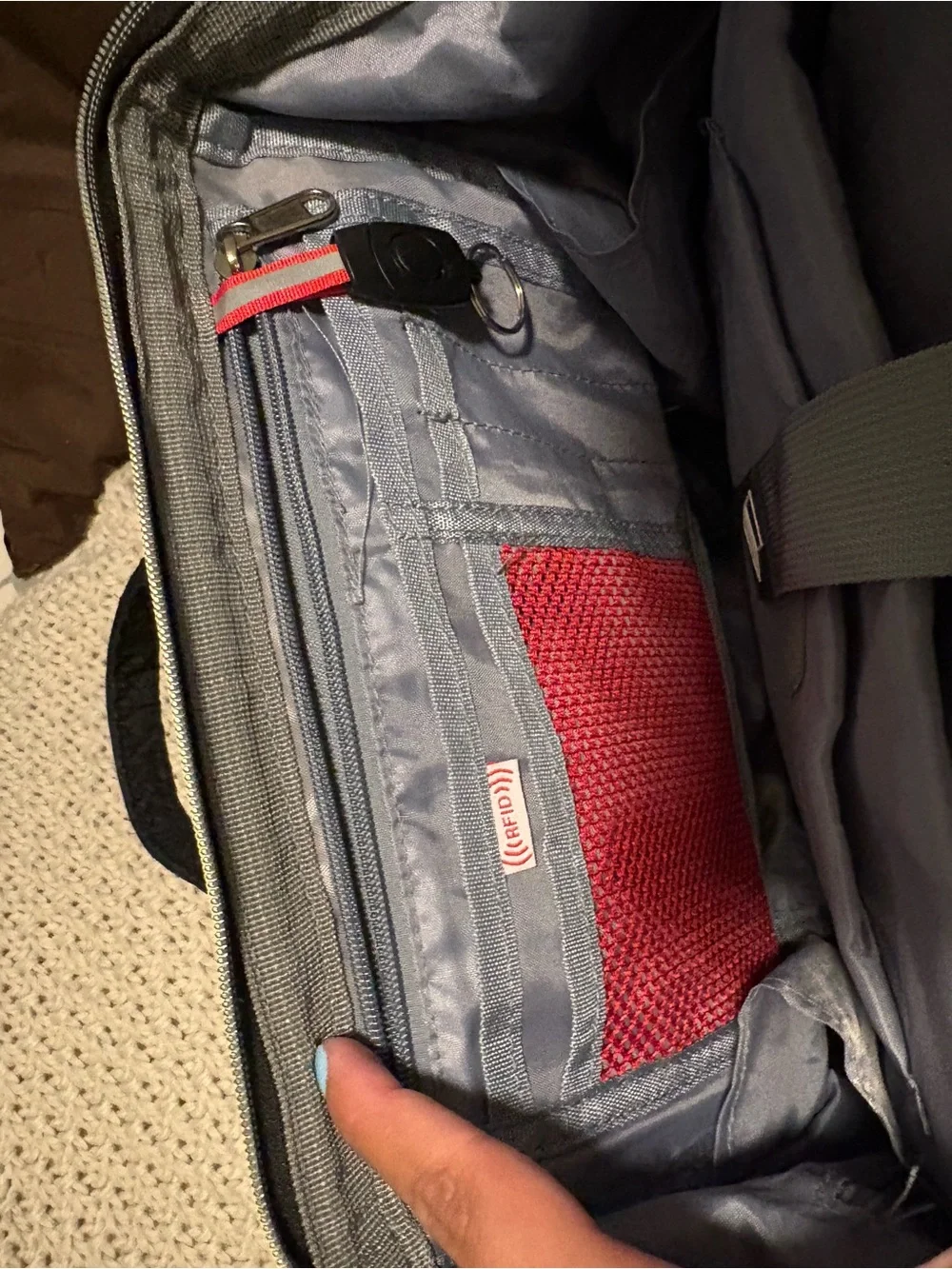 Black Backpack - hidden lunch box